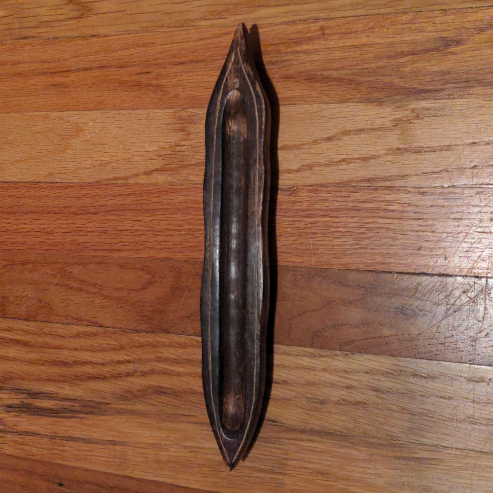 Vintage Wood "Leaf" Incense Holder
